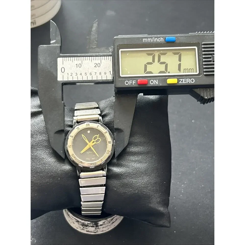 Black Dial Scissor Hour/Minute Markers Women’s Quartz Watch